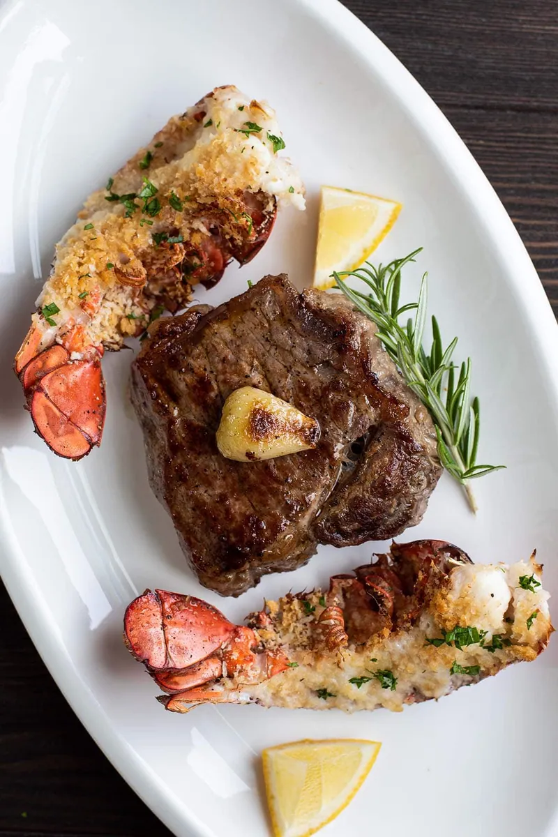 Steak and Lobster Tails