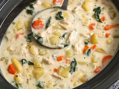 Crockpot Chicken Gnocchi Soup