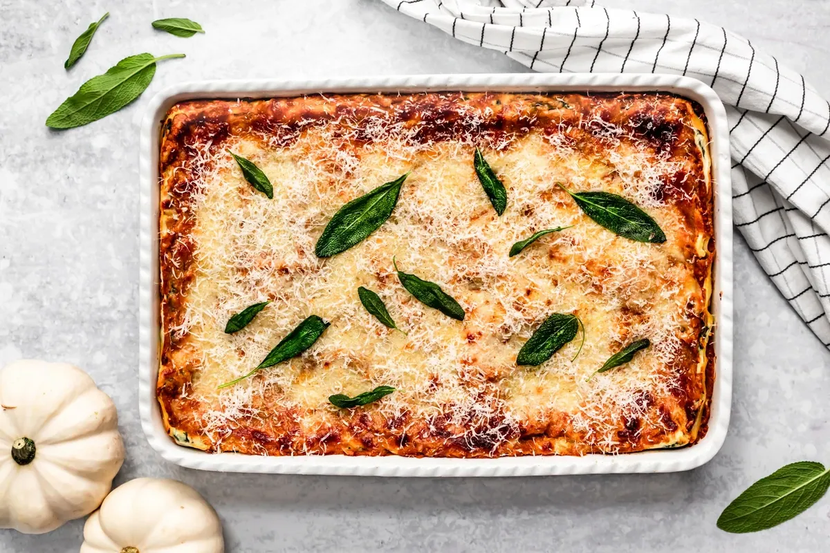 Spinach Pumpkin Lasagna