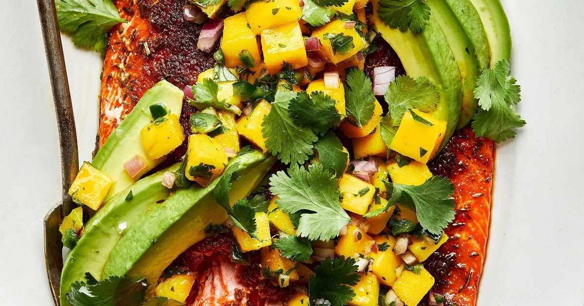 Blackened Salmon With Mango Salsa