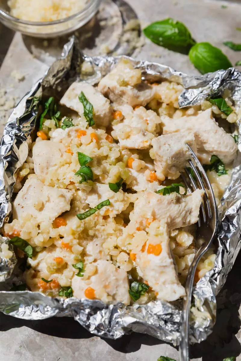 Chicken Foil Packets with Couscous