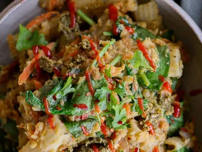 Red Lentil Bolognese Pasta