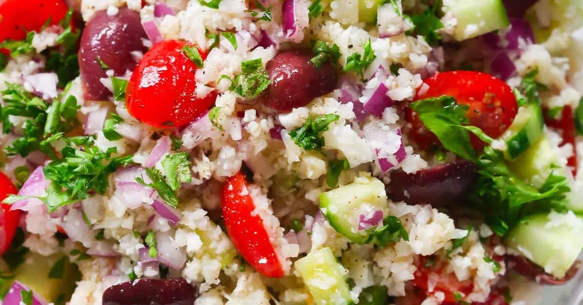 Mediterranean Cauliflower Salad