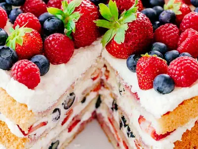 Berry Tiramisu Cake