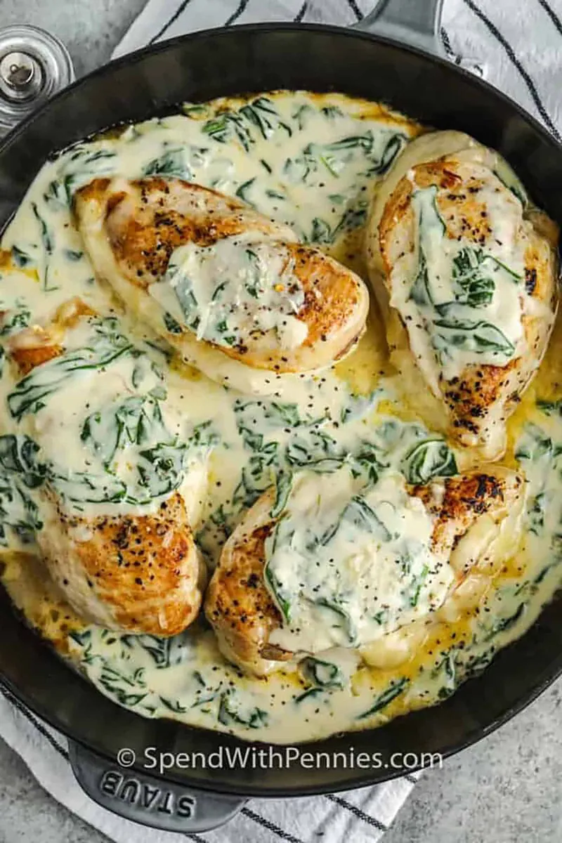 Creamy Chicken and Spinach