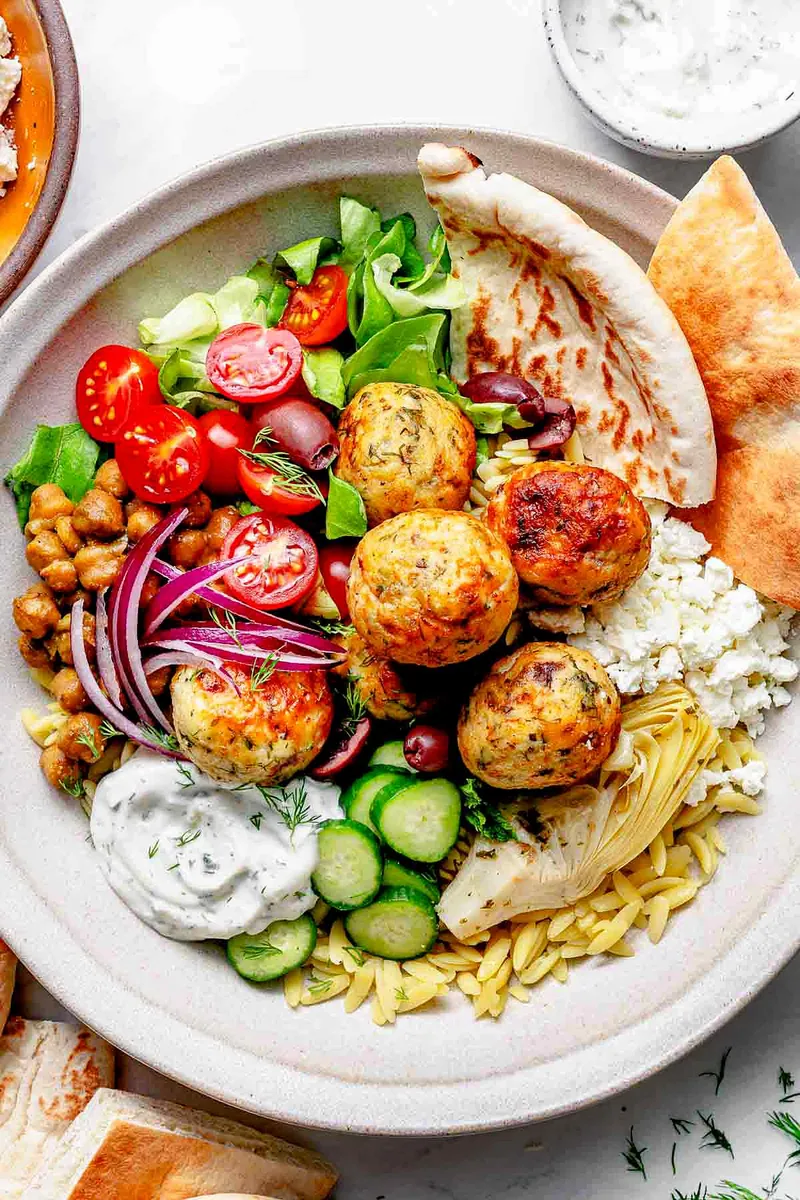 Mediterranean Meatball Bowl