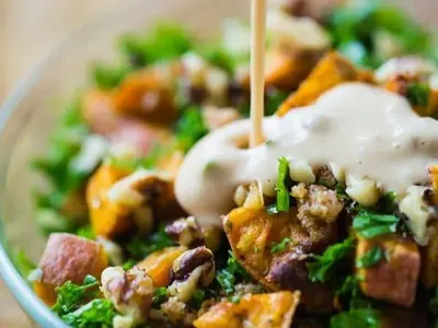 Sweet Potato Kale Salad