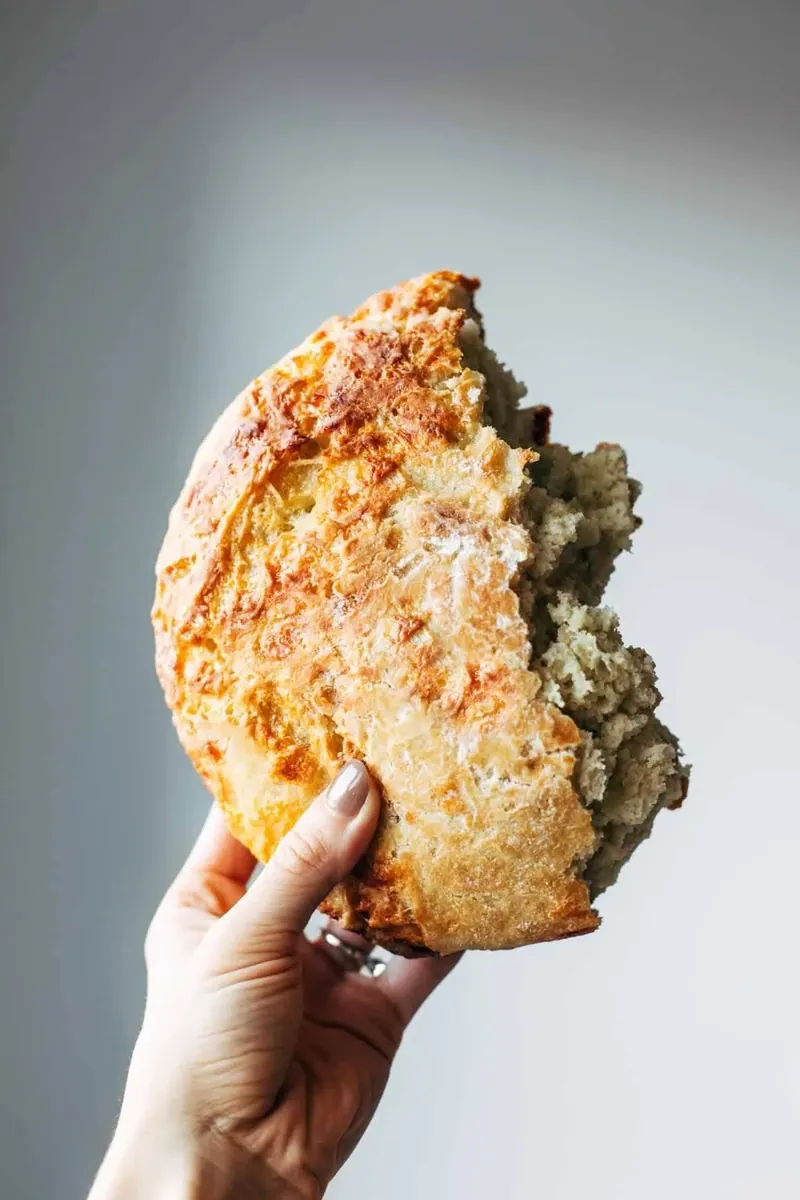 No-Knead Cheese Bread