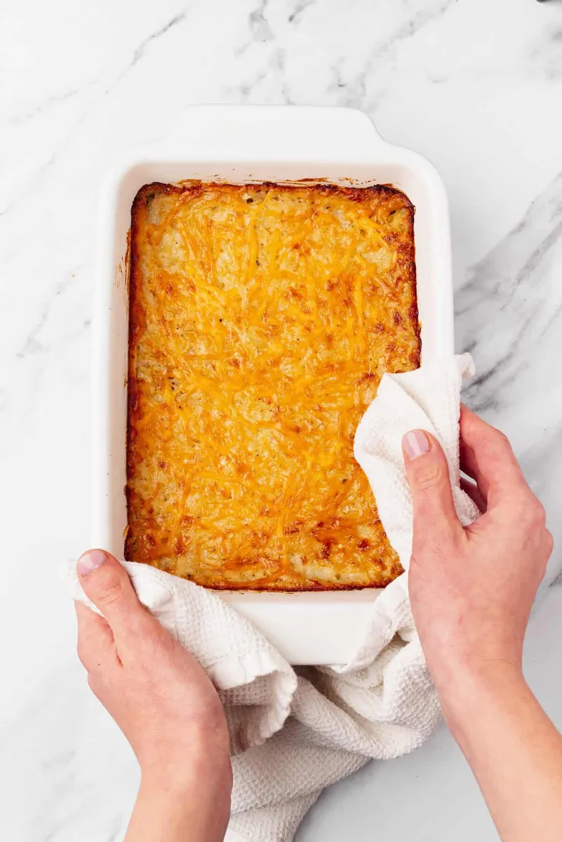 Cheesy Potato Casserole with frozen potatoes