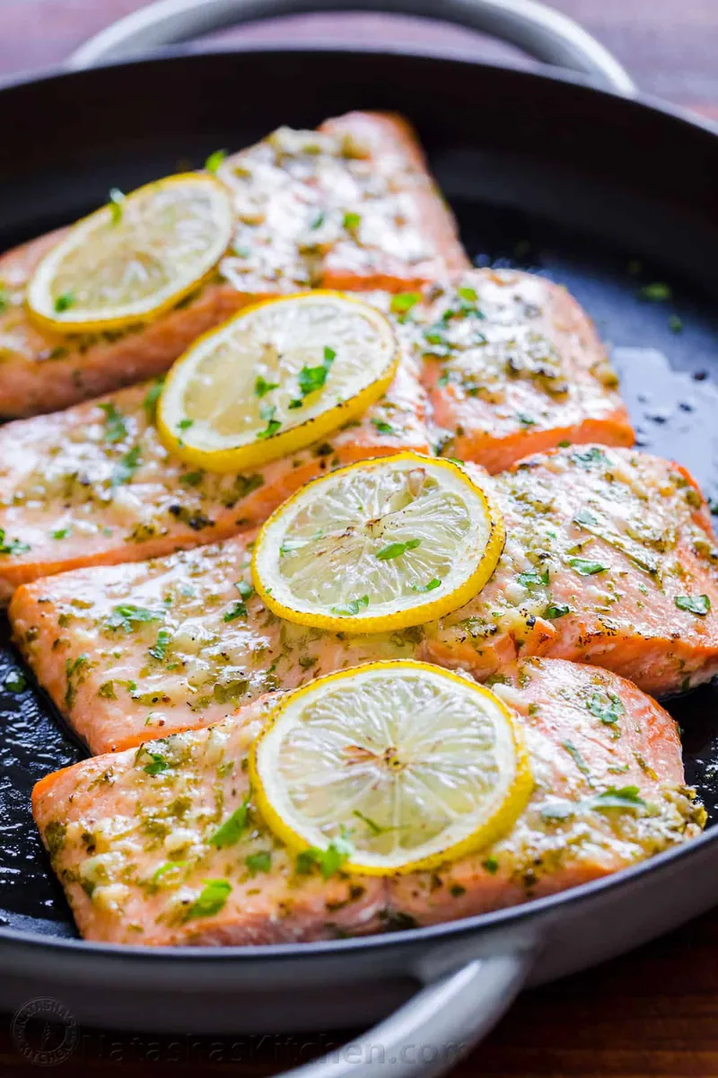 Baked Lemon Garlic Salmon