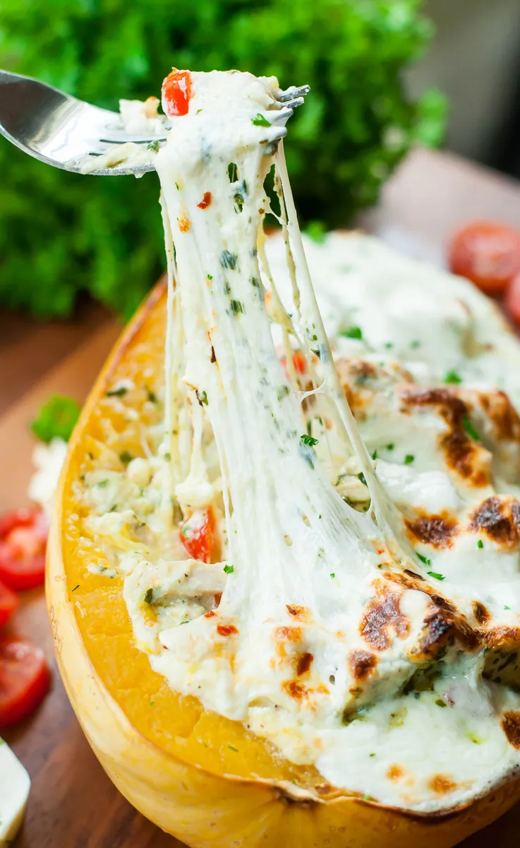 Pesto Chicken Squash Lasagna
