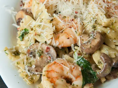Shrimp Pesto Pasta