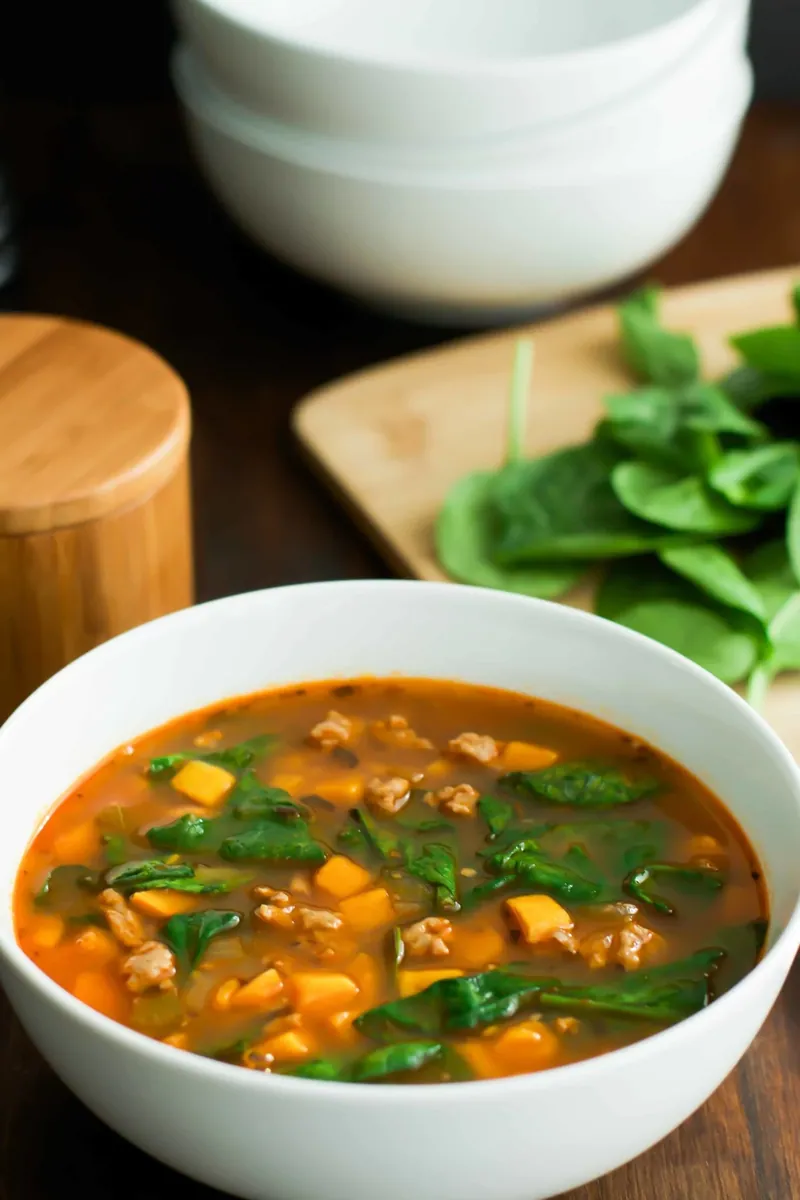 Spinach Sweet Potato Soup
