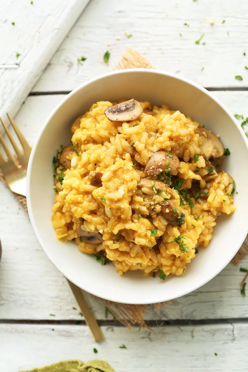 Mushroom Leek Risotto