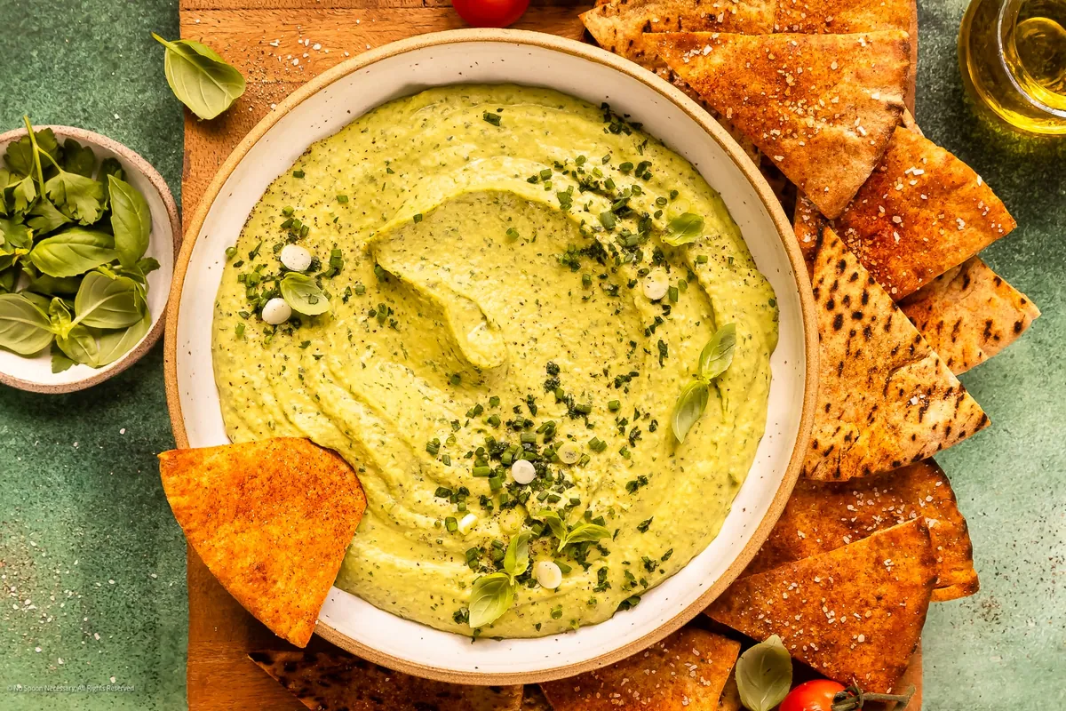 Green Goddess Herb Hummus