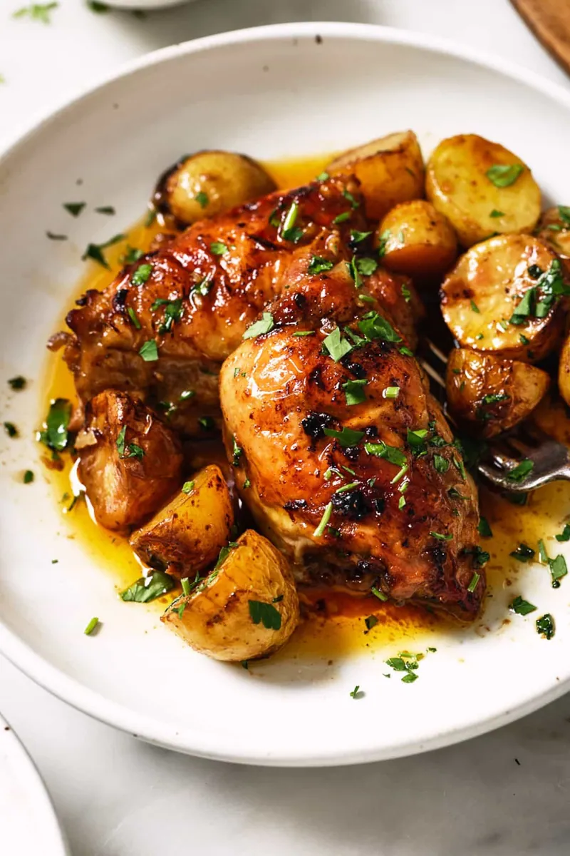 Baked Chicken Thighs Potatoes