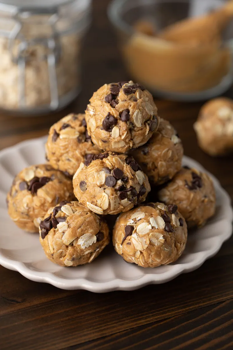 Peanut Butter Energy Bites with nuts and seeds
