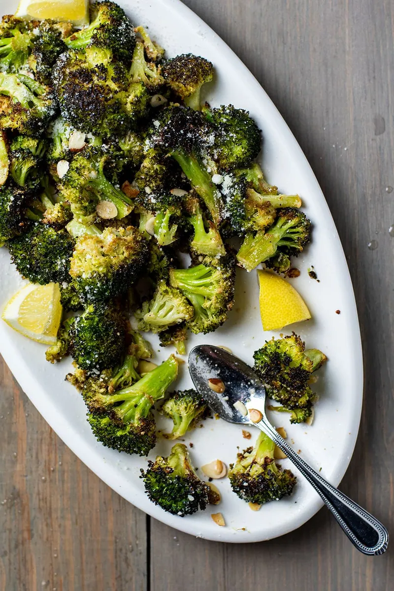 Lemon Parmesan Roasted Broccoli