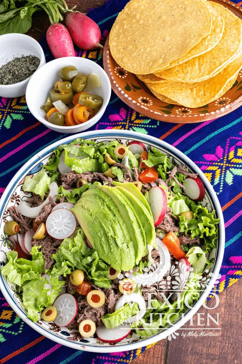 Shredded Beef Mexican Salad