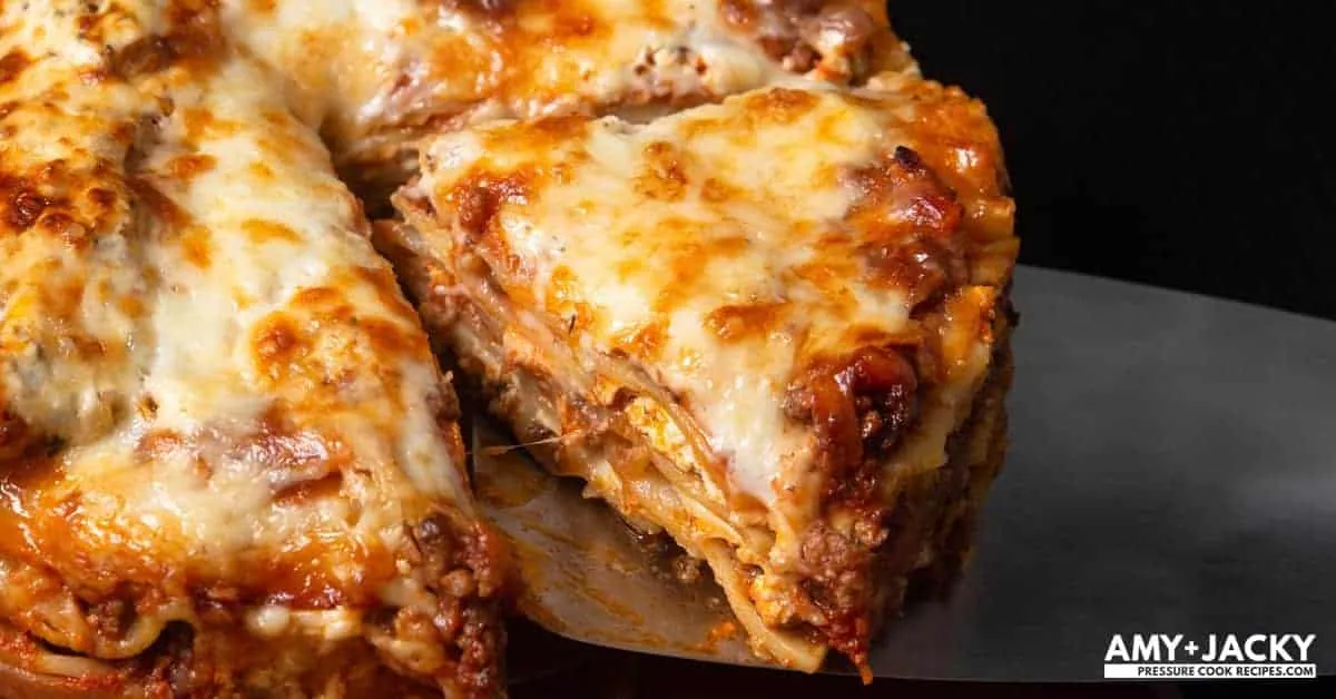 Instant Pot Lasagna with mozzarella