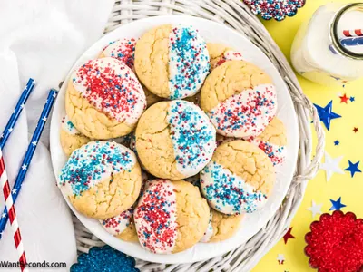Red Cake Mix Cookies