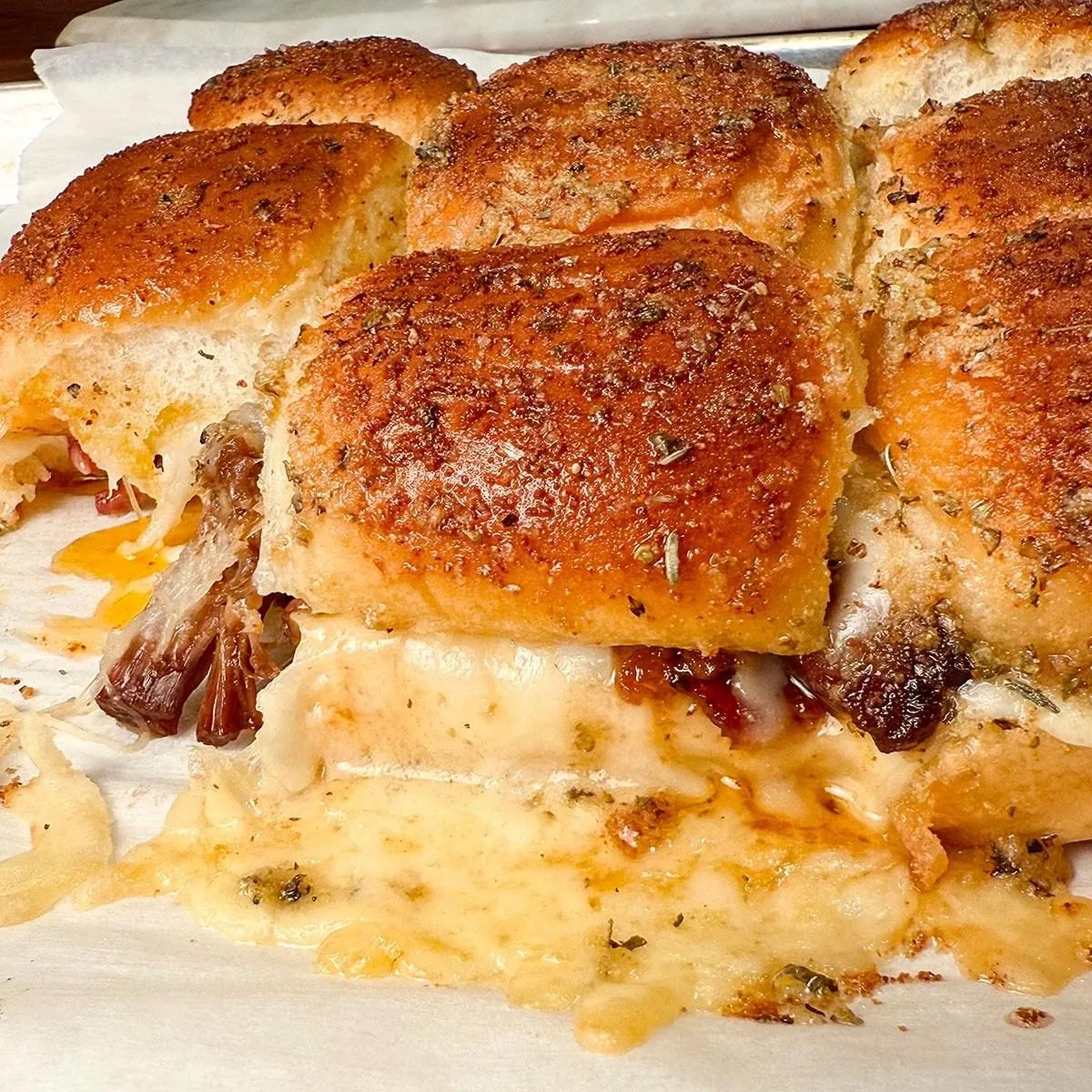 Apple Barbecue Beef Sliders