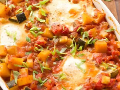 Baked Eggs with Vegetables