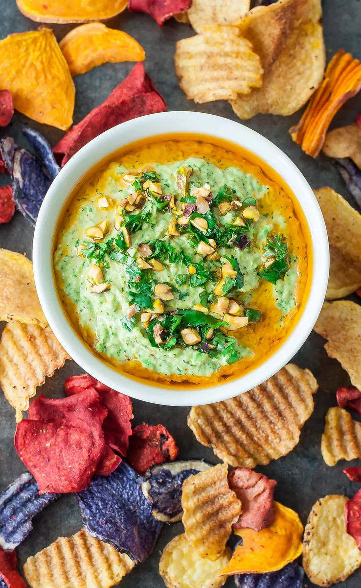 Cilantro Pistachio Hummus
