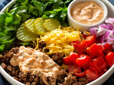 Burger Salad Bowls