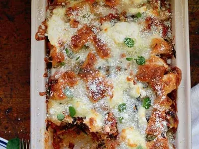 Baked Rigatoni with Braised Vegetables