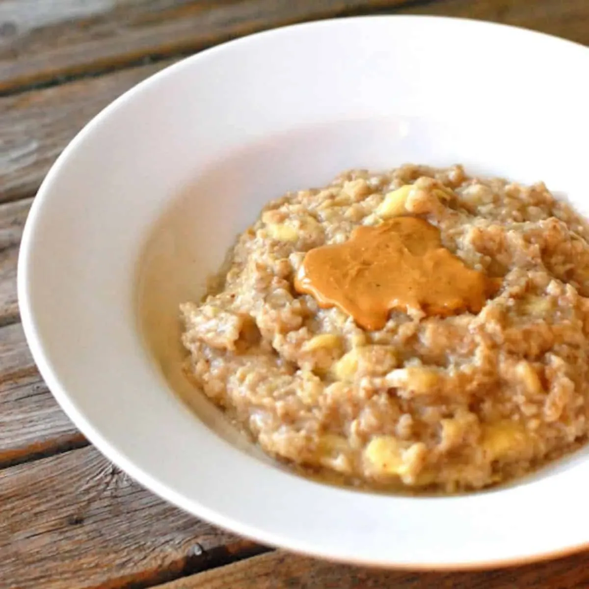 Peanut Butter Banana Oats with eggs
