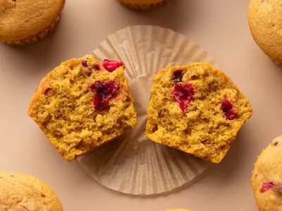 Pumpkin Cranberry Muffins