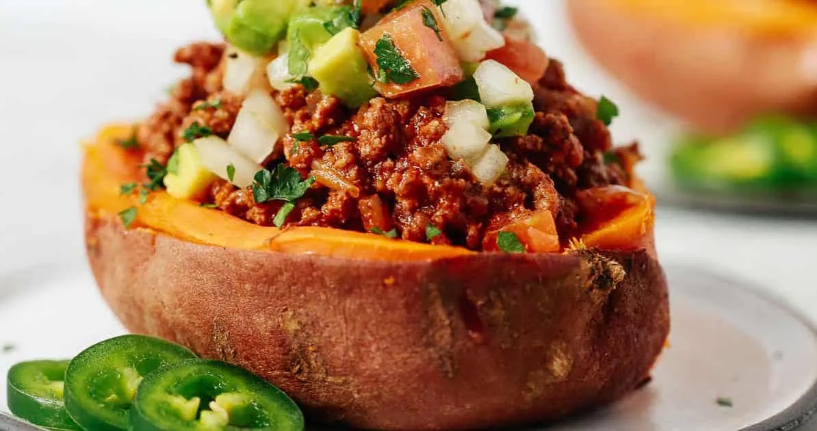 Taco Stuffed Sweet Potatoes