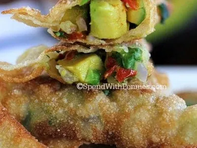 Crispy Avocado Wontons