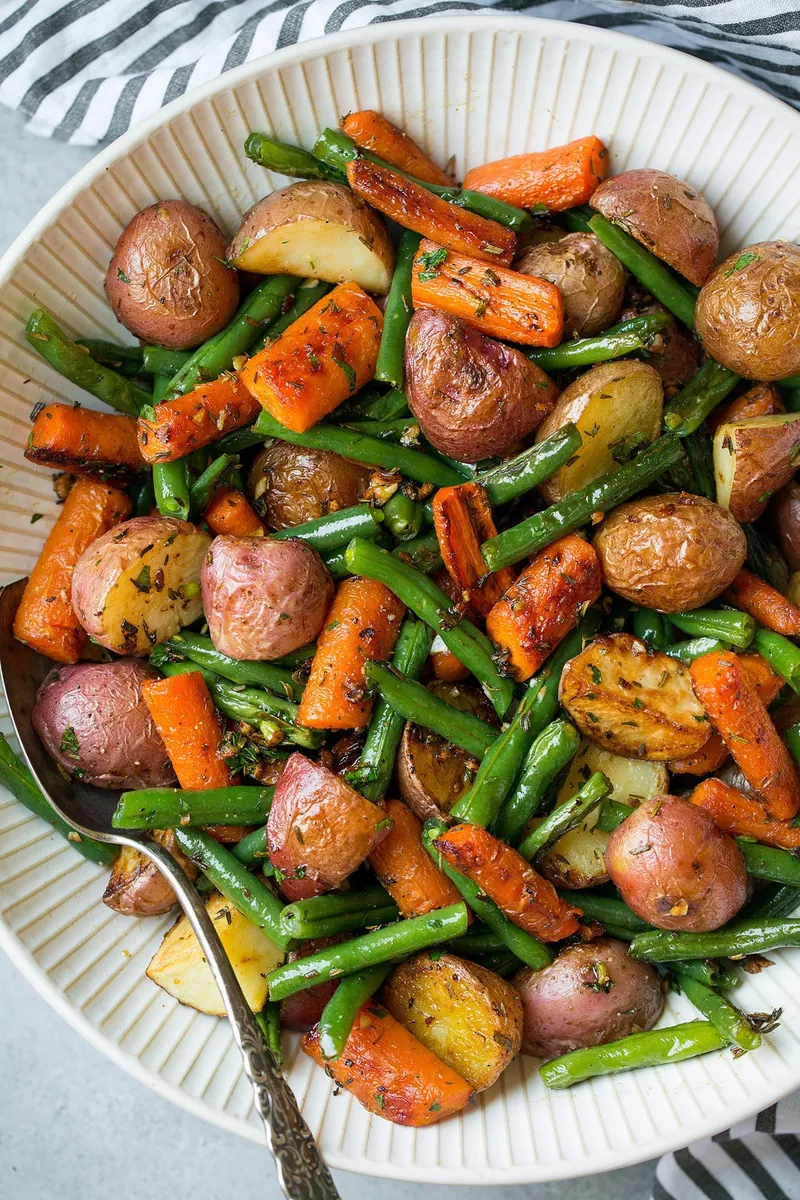 Roasted Garlic Herb Vegetables