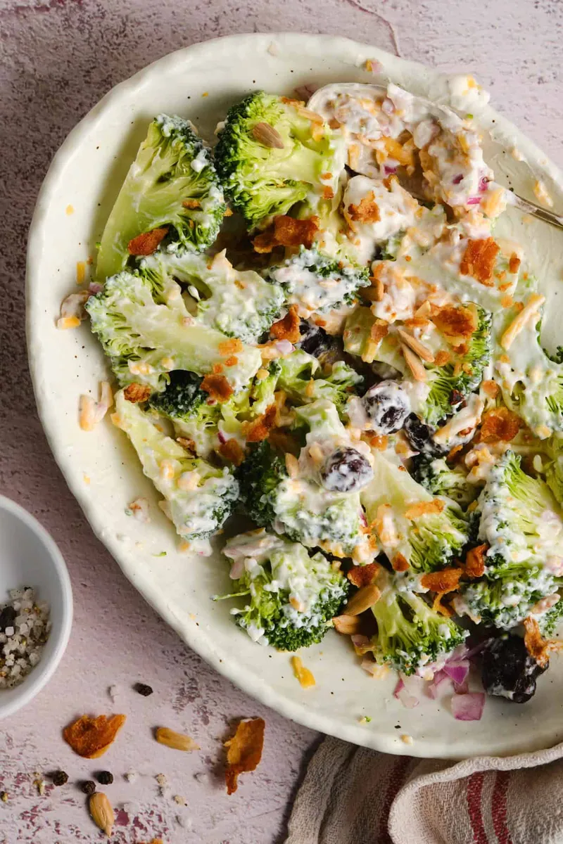 Broccoli Salad with nuts and seeds