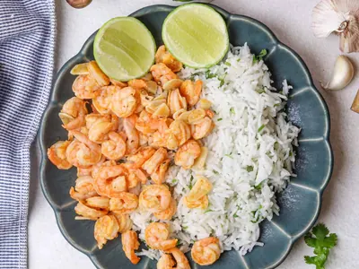 Cilantro Lime Shrimp Rice