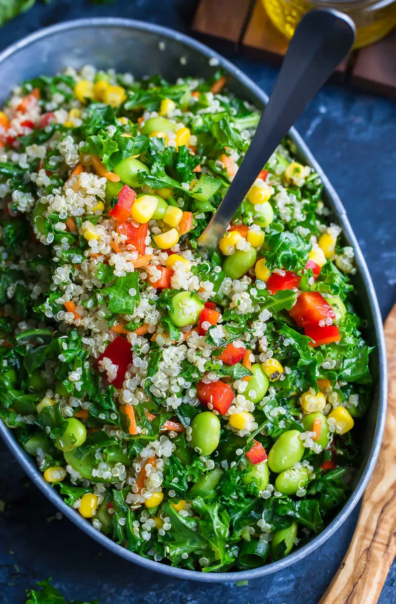 Edamame Corn Quinoa Salad