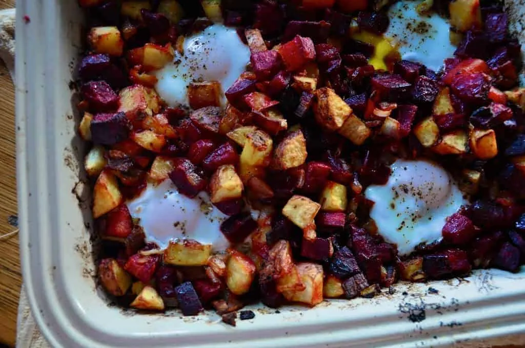 Roasted Red Flannel Hash