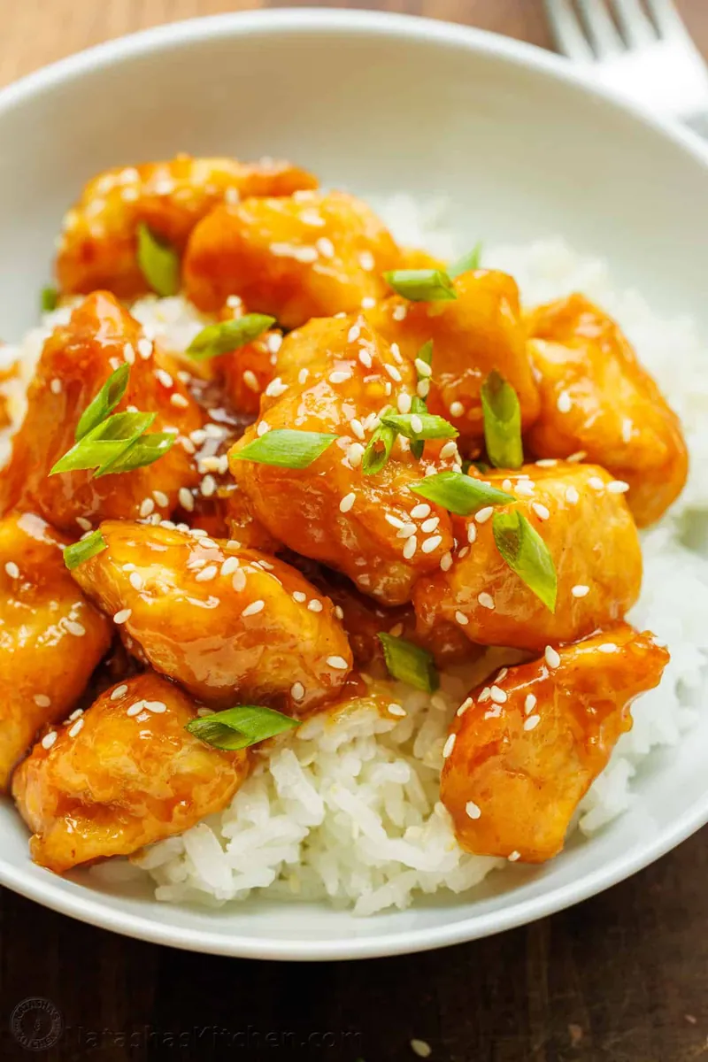 Honey Garlic Chicken with nuts and seeds