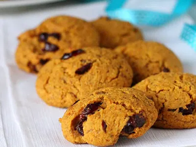 Carrot Almond Cranberry Cookies