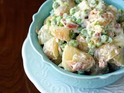 Potato Pea Bacon Salad