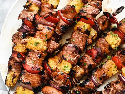 Hawaiian Chicken Skewers