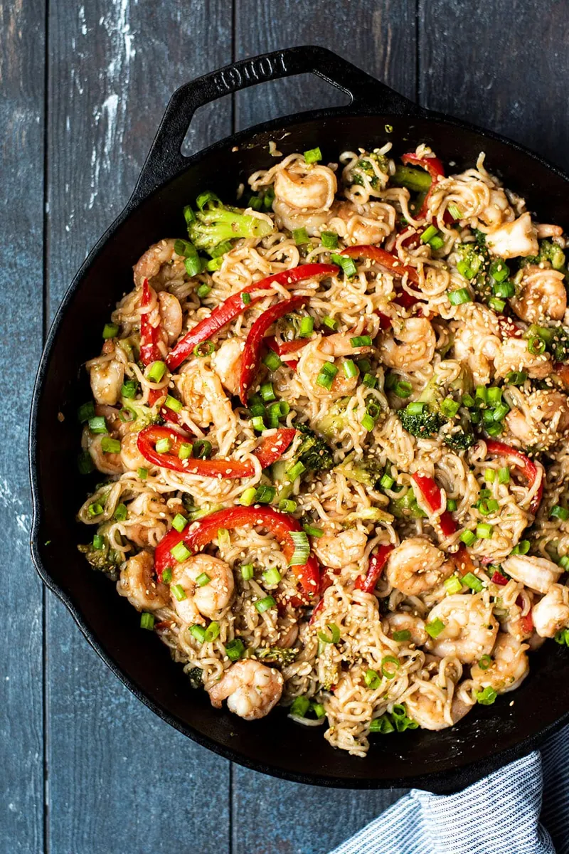 Shrimp Ramen Stir-Fry