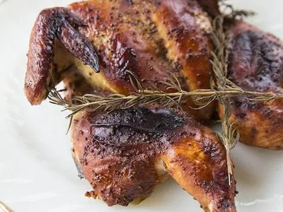 Honey Mustard Spatchcock Chicken