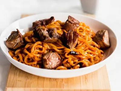 Jjapaguri with Sirloin