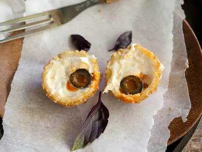 Fried Cheese Eyeballs