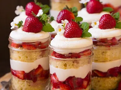Strawberry Shortcake Trifles