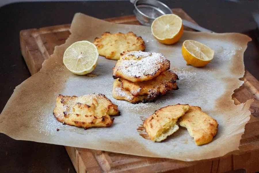 Lemon Ricotta Pancakes with cottage cheese