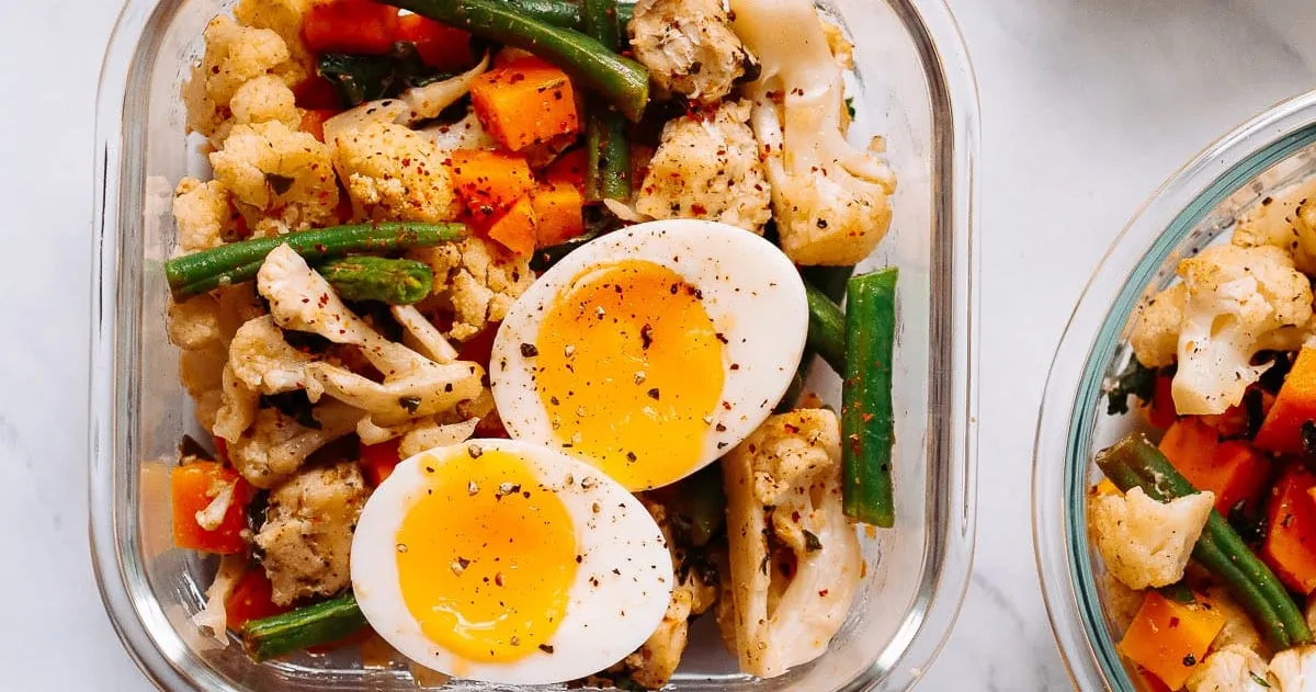 Roasted Vegetable Egg Bowls